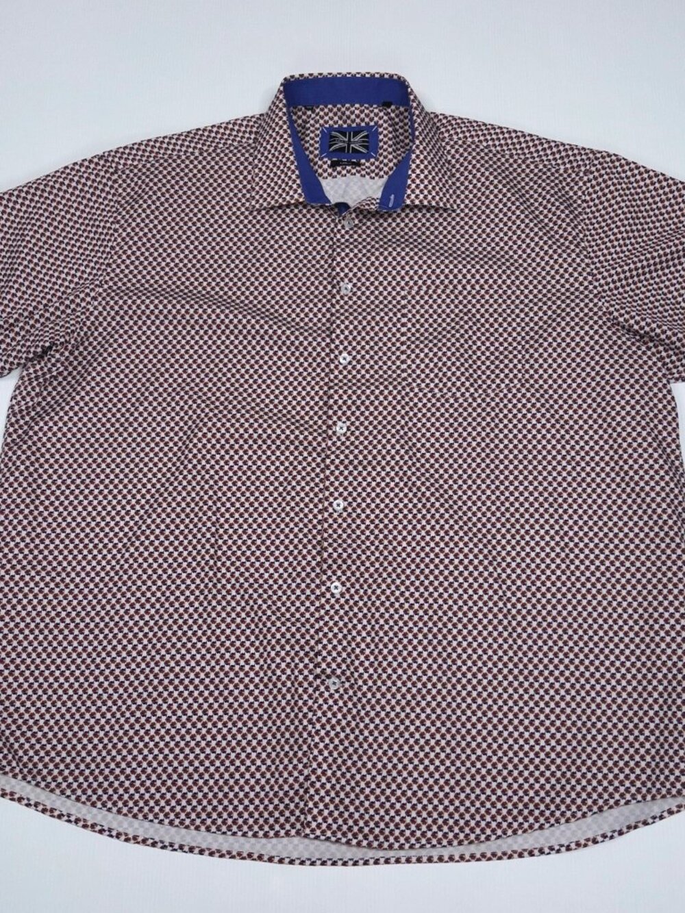SOUL OF LONDON men's short-sleeves non-iron shirt size 2XL